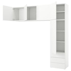 Kleiderschr m 5 Türen+3 Schubl. weiß/Fonnes weiß von PLATSA für 401,50 € bei IKEA im Angebot Kleiderschr m 5 Türen+3 Schubl. weiß/Fonnes weiß von PLATSA im aktuellen IKEA Prospekt