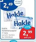 Toilettenpapier Klassisch von Hakle im aktuellen budni Prospekt für 2,49 €