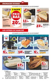Promotion Moules dans le prospectus Super U, valable du 21/11/2023 au 03/12/2023 Promo Moules dans le catalogue Super U du moment à la page 24