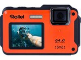 Sportsline 64 Selfie Unterwasserkamera Orange, k.A. opt. Zoom, 2.8 cm Rückseite, 2 Vorderseite im MediaMarkt Saturn Prospekt Sportsline 64 Selfie Unterwasserkamera Orange, k.A. opt. Zoom, 2.8 cm Rückseite, 2 Vorderseite von ROLLEI im aktuellen MediaMarkt Saturn Prospekt für 88,99 €