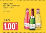 Sekt oder Fruchtsecco von Rotkäppchen im aktuellen Marktkauf Prospekt für 1,00 €