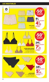 Promos Vêtements dans le catalogue "LES PRIX BAS de la beauté" de Hyper U Vêtements en promo dans le catalogue Hyper U à la page 28