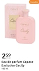 Eau de parfum Exclusive Cecily - Capace en promo chez Action Colomiers à 2,59 €