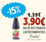 Jus de betteraves lactofermentées - Voelkel dans le catalogue Naturalia