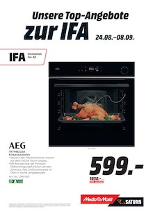 Backofen im aktuellen MediaMarkt Saturn Prospekt (Koblenz) Backofen im MediaMarkt Saturn Prospekt "Wir feiern die IFA mit Top-Angeboten." mit 20 Seiten (Koblenz)