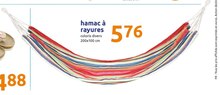 Hamac à rayures - Action à Asnières-sur-Seine Hamac à rayures en promo chez Action Asnières-sur-Seine à 5,76 €