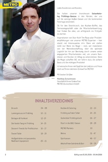 METRO Prospekt der KW 13 "Saisonkatalog Frühling" Aktueller METRO Prospekt "Saisonkatalog Frühling" Seite 2 von 60 Seiten
