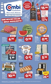 Jack Daniels im combi Prospekt "Markt - Angebote" mit 33 Seiten (Cuxhaven)