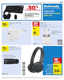 Promo Logitech dans le catalogue Carrefour du moment à la page 71