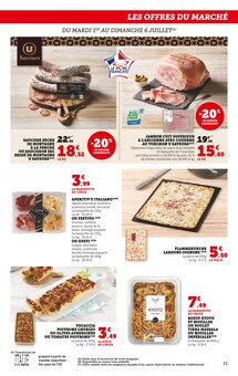 Promotion Saucisson Sec dans le prospectus Super U, valable du 01/07/2025 au 13/07/2025 Promo Saucisson Sec dans le catalogue Super U du moment à la page 11