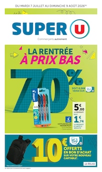 Catalogue Super U à Marignier cette semaine, valable du 07/07/2026 au 09/08/2026 Prospectus Super U à Marignier, "Super U", 24 pages de promos valables du 07/07/2026 au 09/08/2026