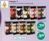 Weihnachtsschmuck im V-Markt Prospekt Glaskugeln im aktuellen V-Markt Prospekt für 7,99 €