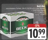 Aktuelles Bier Angebot bei EDEKA in Schwabach ab 10,99 €