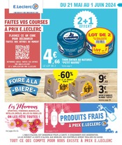 Catalogue Supermarchés E.Leclerc en cours à Miraumont et alentours, "Faites vos courses à prix E. Leclerc", 64 pages, 21/05/2024 - 01/06/2024