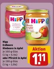 Erdbeere Himbeere in Apfel oder Pfirsich in Apfel im Angebot bei REWE in Memmingen Erdbeere Himbeere in Apfel oder Pfirsich in Apfel Angebote von Hipp bei REWE Memmingen für 1,11 €