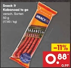 Aktuelle Mettwurst Angebote bei Netto Marken-Discount in Kiel Aktuelles Kabanossi to go Angebot bei Netto Marken-Discount in Kiel ab 0,88 €