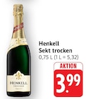 Sekt trocken im Angebot bei EDEKA in Singen Sekt trocken Angebote von Henkell bei EDEKA Singen für 3,99 €