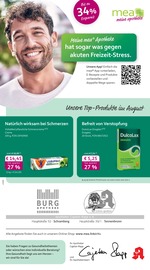 mea - meine apotheke Apotheken Prospekt der aktuellen Woche mit 4 Seiten, gültig von 01.08.2026 bis 31.08.2026, in Schramberg und Umgebung Aktueller mea - meine apotheke Apotheken Prospekt in Schramberg und Umgebung, "Unsere August-Angebote" mit 4 Seiten, 01.08.2026 - 31.08.2026