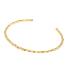 Bracelet jonc en plaqué or texturé en promo chez E.Leclerc Bracelet jonc en plaqué or texturé dans le catalogue E.Leclerc