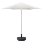 Aktuelles Sonnenschirm mit Ständer weiß/Grytö dunkelgrau Angebot bei IKEA in Heilbronn ab 94,99 €