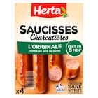 Saucisses Charcutières - HERTA en promo à 3,15 € chez Carrefour Saucisses Charcutières - HERTA dans le catalogue Carrefour