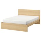 Aktuelles Bettgestell hoch Eichenfurnier weiß lasiert/Lönset 140x200 cm Angebot bei IKEA in Braunschweig ab 307,00 €