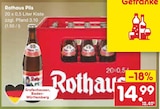 Aktuelles Rothaus Pils Angebot bei Netto Marken-Discount in Kaiserslautern ab 14,99 €