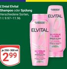 Shampoo im Angebot bei GLOBUS in Krefeld Shampoo Angebote von L'Oréal Elvital bei GLOBUS Krefeld für 2,99 €