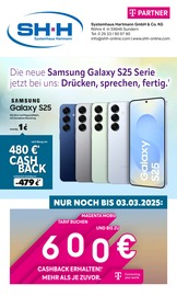 Aktueller Systemhaus Hartmann Elektromarkt Prospekt in Arnsberg und Umgebung, "Die neue Samsung Galaxy S25 Serie jetzt bei uns: Drücken, sprechen, fertig." mit 8 Seiten, 10.02.2025 - 28.02.2025