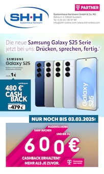 Systemhaus Hartmann Prospekt Die neue Samsung Galaxy S25 Serie jetzt bei uns: Drücken, sprechen, fertig. mit 8 Seiten