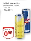 Aktuelle Energydrink Angebote bei GLOBUS in Neubrandenburg Aktuelles Energy-Drink Angebot bei GLOBUS in Neubrandenburg ab 0,85 €