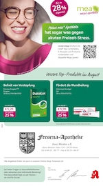 Aktueller mea - meine apotheke Apotheken Prospekt in Aurich und Umgebung, "Unsere August-Angebote" mit 4 Seiten, 01.08.2025 - 31.08.2025