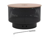 Brasero 3 en 1 rond avec gril, foyer/barbecue/table basse, noir en acier - Brico Dépôt à Jarville-la-Malgrange Brasero 3 en 1 rond avec gril, foyer/barbecue/table basse, noir en acier en promo chez Brico Dépôt Jarville-la-Malgrange à 59,00 €