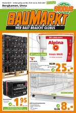 Globus-Baumarkt Prospekt für Menden mit 10 Seiten Globus-Baumarkt Prospekt für Menden: "WER BAUT BRAUCHT GLOBUS", 10 Seiten, 24.01.2021 - 30.01.2021