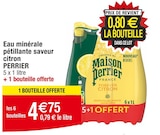 Eau minérale pétillante saveur citron - PERRIER en promo chez Cora Tourcoing à 4,75 €
