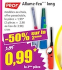 Allume-feu long - PROF - Norma à Lunéville Allume-feu long - PROF en promo chez Norma Lunéville à 0,99 €