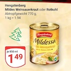 Aktuelle Sauerkraut Angebote bei GLOBUS in Duisburg Aktuelles Mildes Weinsauerkraut Angebot bei GLOBUS in Duisburg ab 1,49 €