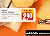 Ardenner Schinken im Angebot bei REWE in Schwerte Ardenner Schinken Angebote von Original bei REWE Schwerte für 2,40 €