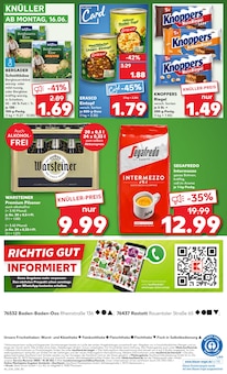 Warsteiner im aktuellen Kaufland Prospekt (Rastatt) Warsteiner im Kaufland Prospekt "Aktuelle Angebote" mit 54 Seiten (Rastatt)