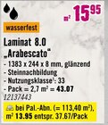 Aktuelle Laminat Angebote bei Hornbach in Bremen Aktuelles Laminat 8.0 "Arabescato" Angebot bei Hornbach in Bremen ab 13,95 €