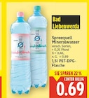 Mineralwasser von Spreequell für 0,69 € bei E center im Angebot Mineralwasser von Spreequell im aktuellen E center Prospekt