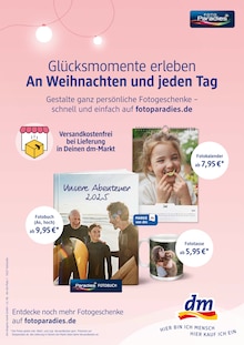 Kamera im aktuellen dm-drogerie markt Prospekt (Rostock) Kamera im dm-drogerie markt Prospekt "Momente, die von innen wärmen" mit 7 Seiten (Rostock)