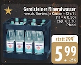Mineralwasser im Angebot bei E center in Marl Mineralwasser Angebote von Gerolsteiner bei E center Marl für 5,99 €