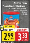 Dicke Sauerländer Bockwurst bei E center im Prospekt "" für 2,99 €