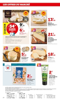 Promotion Reblochon dans le prospectus Super U, valable du 14/10/2025 au 19/10/2025 Promo Reblochon dans le catalogue Super U du moment à la page 24