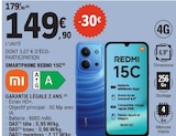 Smartphone 15C - REDMI en promo chez E.Leclerc Valence à 149,90 €