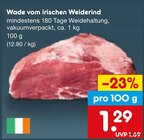 Aktuelles Wade vom irischen Weiderind Angebot bei Netto Marken-Discount in Würzburg ab 1,29 €