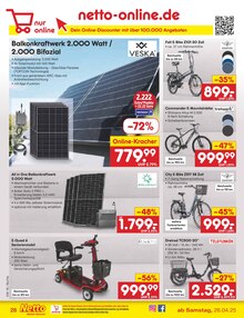 Fahrrad im Netto Marken-Discount Prospekt "Aktuelle Angebote" mit 44 Seiten (Hagen (Stadt der FernUniversität))