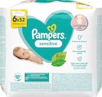 Feuchttücher Sensitive (6 x 52 Stück) Angebote von Pampers bei dm-drogerie markt Lingen für 7,45 €