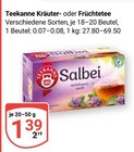Kräuter- oder Früchtetee im Angebot bei GLOBUS in Rostock Kräuter- oder Früchtetee Angebote von Teekanne bei GLOBUS Rostock für 1,39 €